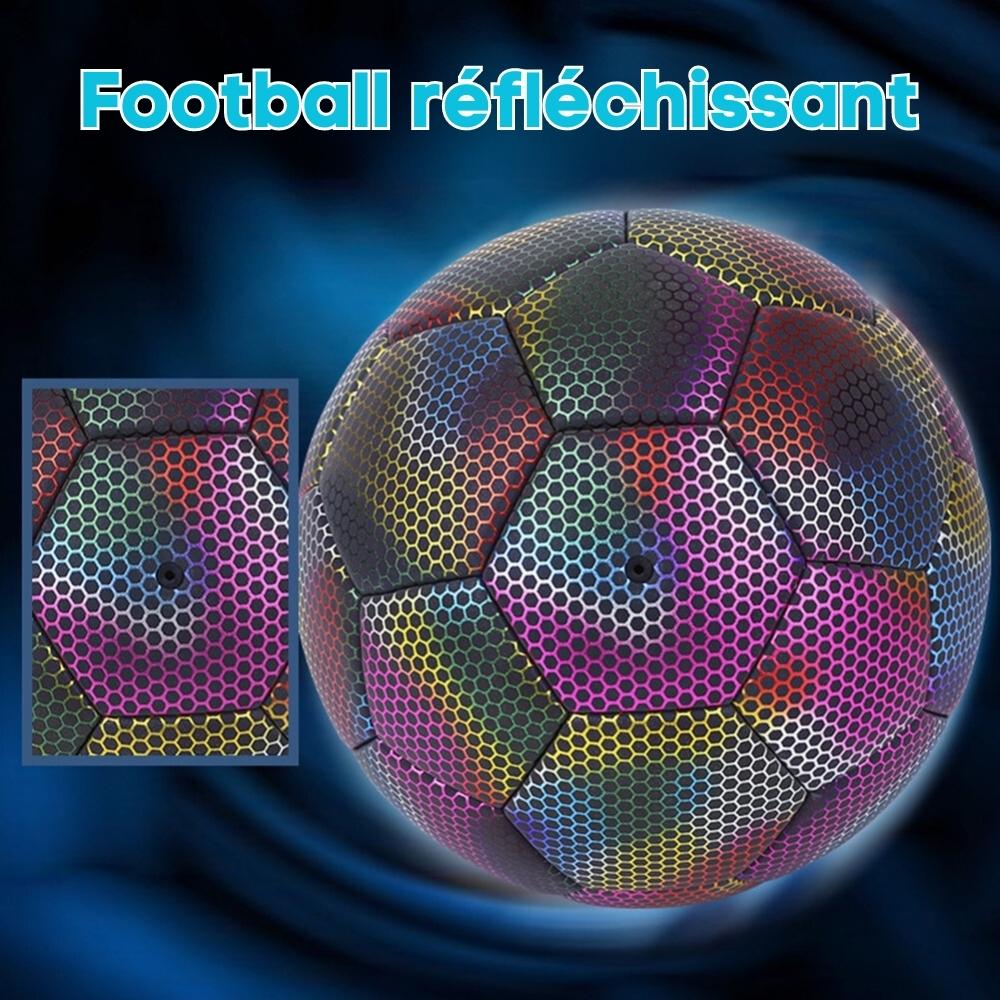 Ballon de football réfléchissant holographique, ballon de sport taille
