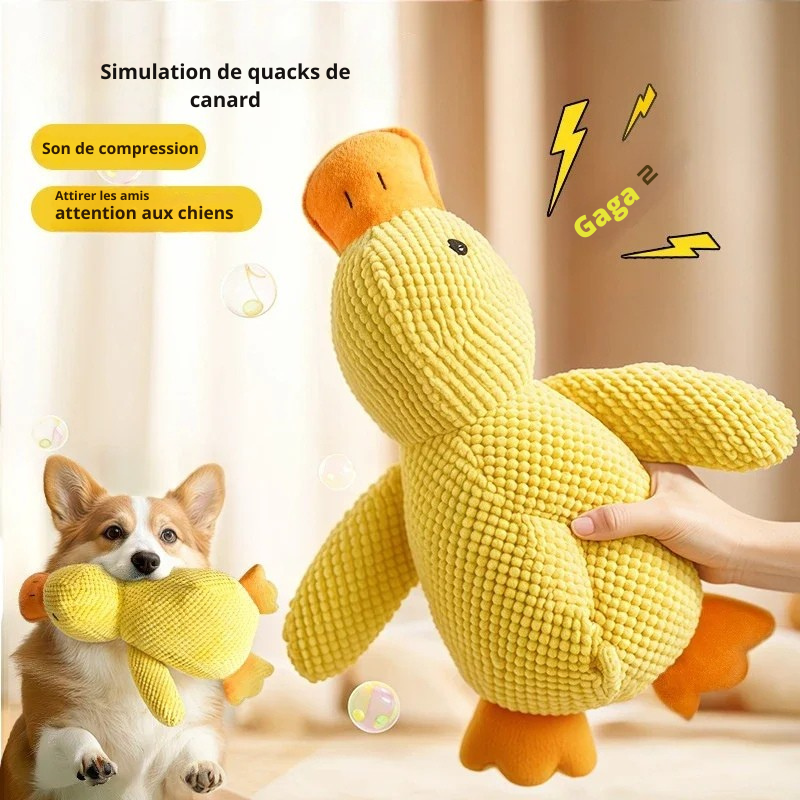 Dites Adieu Au Stress De Votre Chien Avec Ce Canard Sonore Indestructible  !