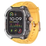 Transparent Modification Kit for  Watch Ultra Series 9, 8, 7 (49mm, 44mm, 45mm) with Strap and Case for iWatch Series 6, 5, 4 Rubber Band Upgrade