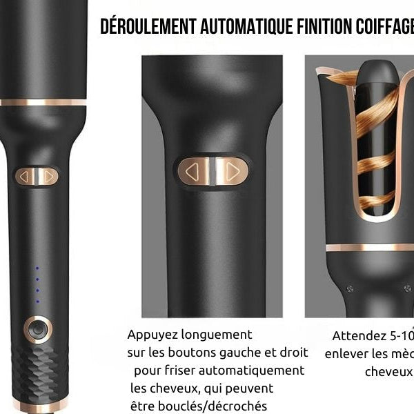 Spin-n-Curl - Fer à Friser Automatique | Boucles Parfaites