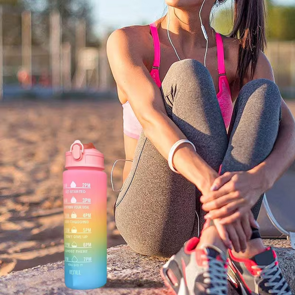 EauGo - Bouteille d'Eau Sportive Avec Paille | Hydratation Pratique