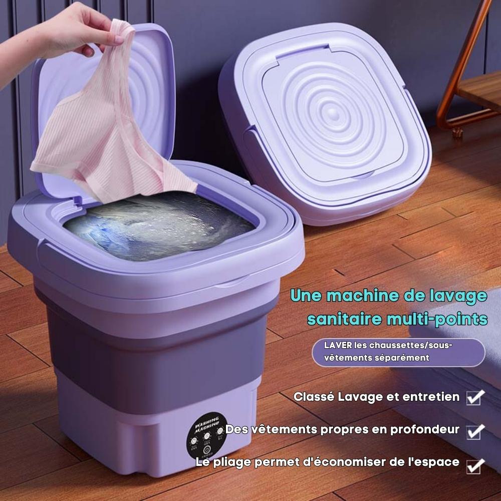 Fold Wash Pro - Lave-Linge Pliable Portable | Lavage & Essorage