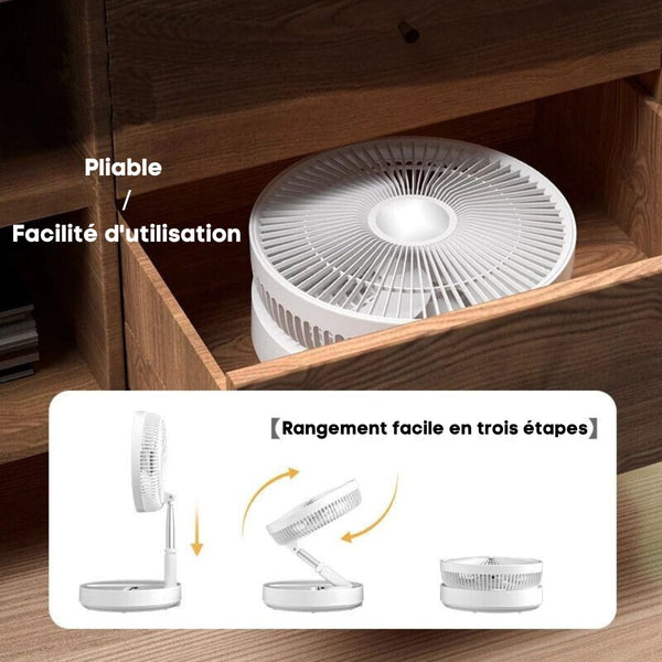 FoldAir - Ventilateur Portable Pliable | Fraîcheur Partout