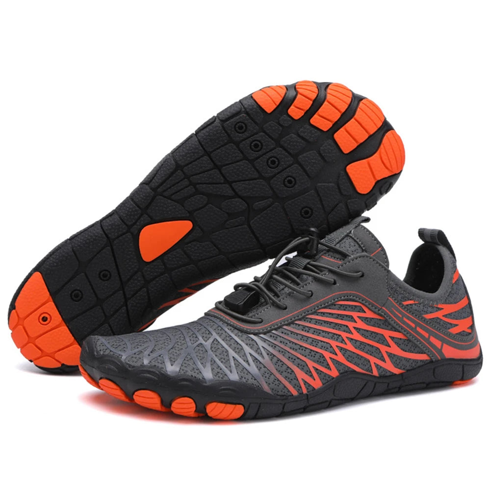 Women's and Men's Water Shoes - Quick-Drying Barefoot Beach Sneakers for Hiking and Swimming