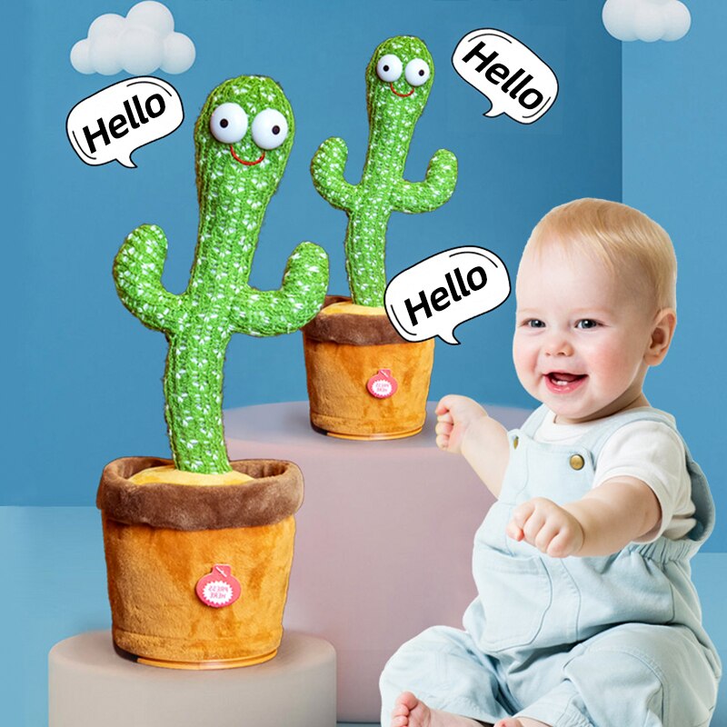 TuniCacti - Jouet Interactif Peluche Cactus | Fun & Éducation