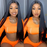 HD Lace Front Human Hair Wigs - Straight 13x4 & 13x6 Transparent Lace Frontal, Pre-Plucked for Women