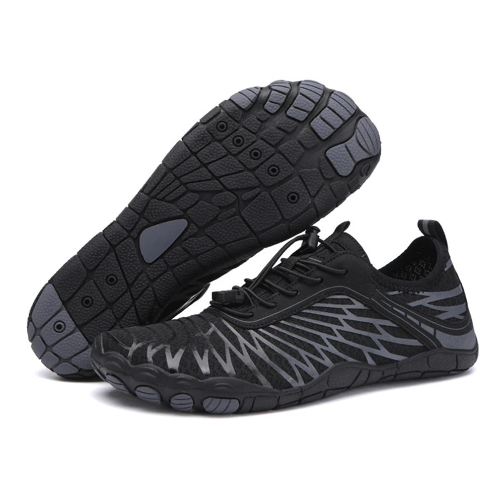Women's and Men's Water Shoes - Quick-Drying Barefoot Beach Sneakers for Hiking and Swimming