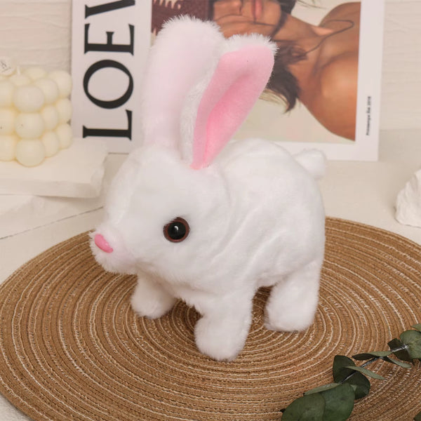 Bunby - Interactive Realistic Easter Bunny Toy with Jumping, Twitching, and Shaking Ears