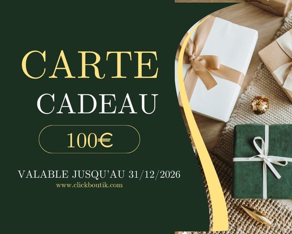 Carte-Cadeau CLICKBOUTIK - Offrez une Expérience Shopping Unique